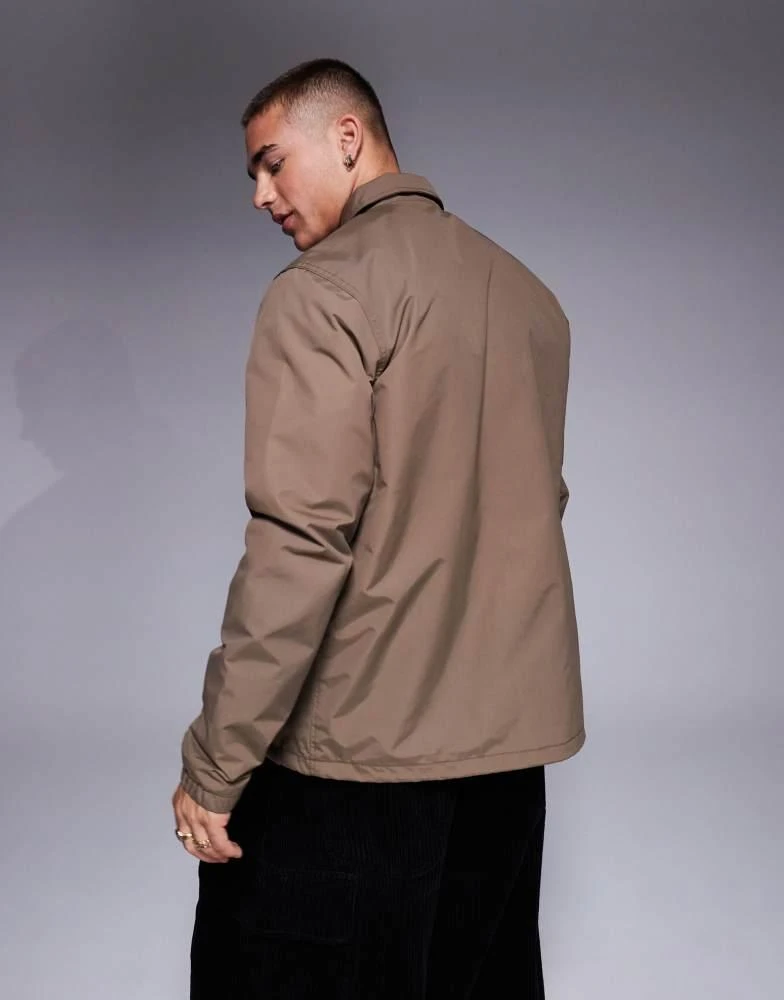 DICKIES Dickies oakport coach jacket in brown- exclusive to asos 4