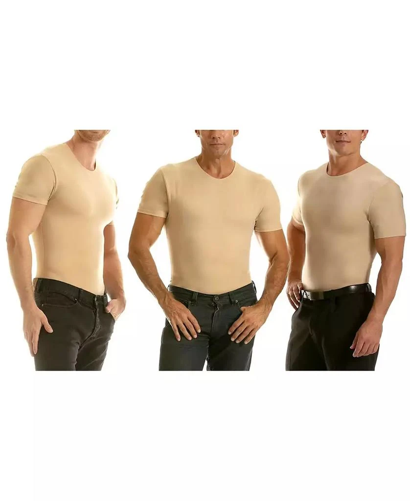 Instaslim Insta Slim Men's 3 Pack Compression Short Sleeve Crew-Neck T-Shirts 1