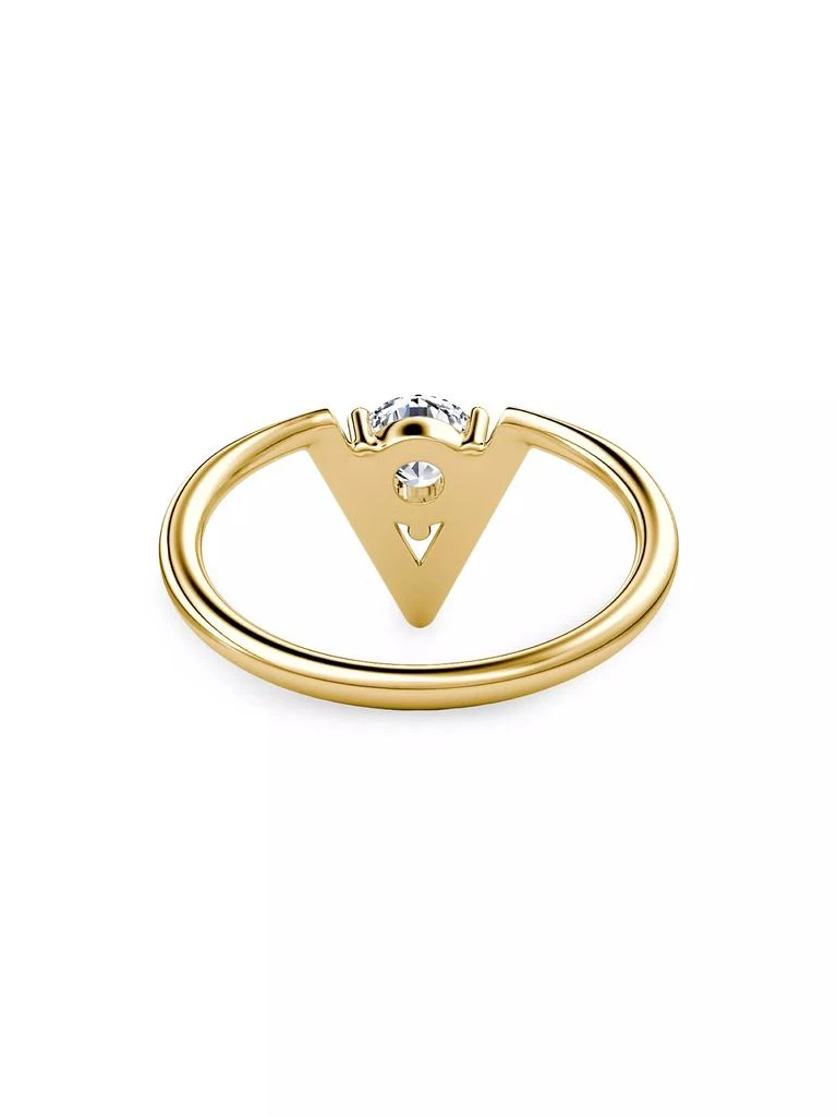 VRAI VRAI V 14K Yellow Gold & Lab-Grown Diamond Ring 4