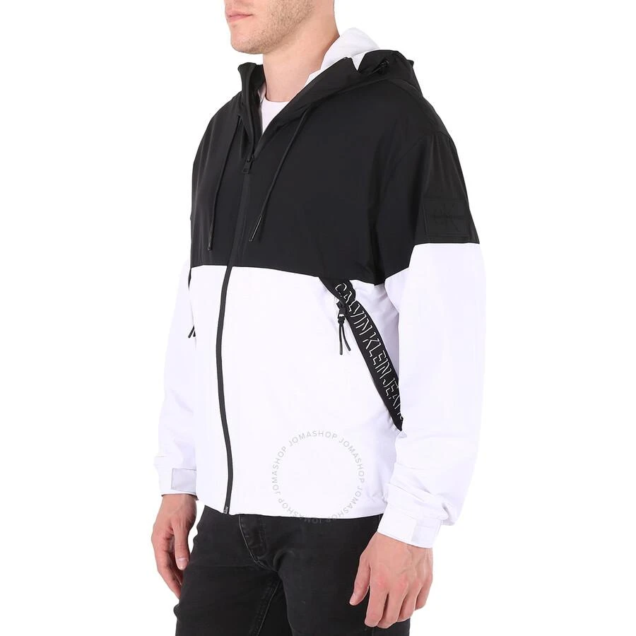 Calvin Klein Men's Black Color Block Windbreaker With Shadow Logo 3