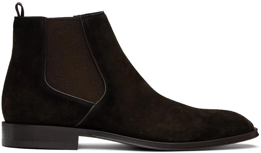 Hugo Boss Brown Leather Chelsea Boots 1