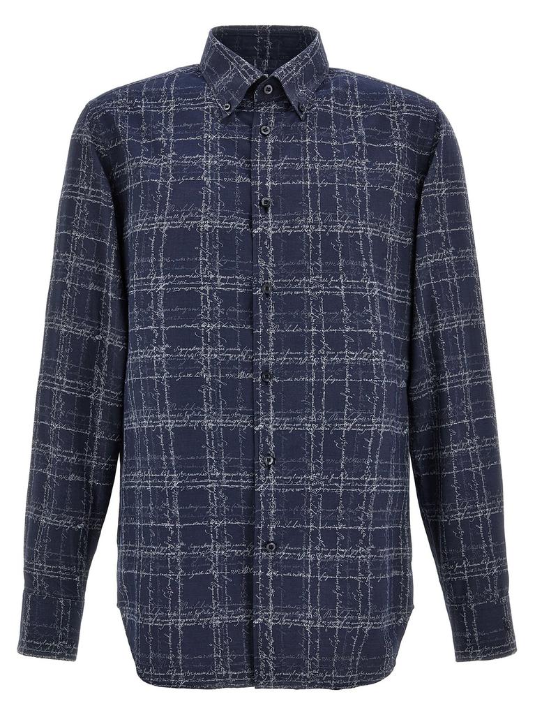Berluti Berluti Buttoned Checked Shirt