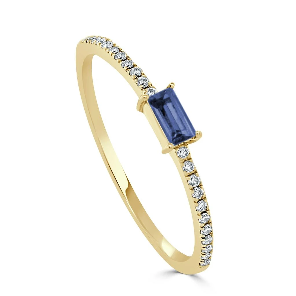 Sabrina Designs 14K Yellow Gold Diamond 
Sapphire Ring