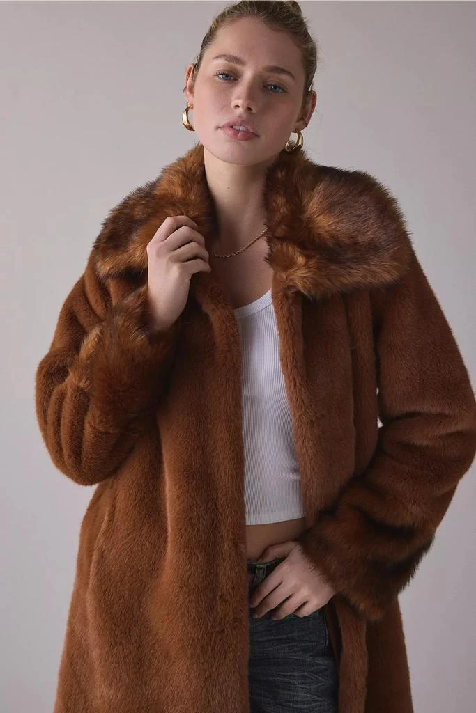 Unreal Fur Unreal Fur Timeless Long Faux Fur Coat