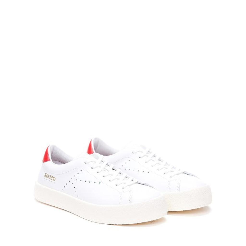 Kenzo Kenzo Leather Logo Sneakers