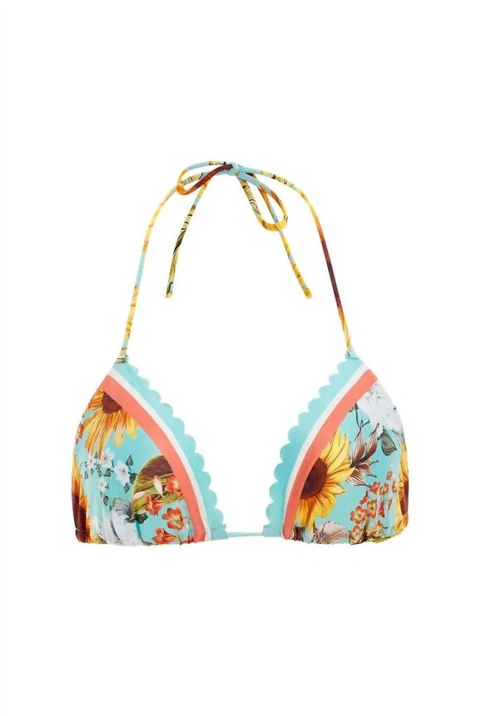 Agua Bendita Lolita Sunshower Top In Multi Floral 3