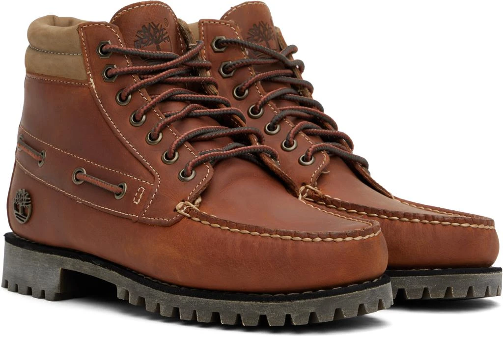 Timberland Tan Authentic Mid Lace-up Boots 4