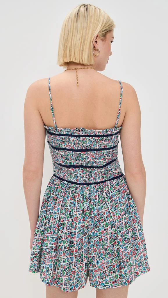 Free People Bali Checked Out Printed Romper 2