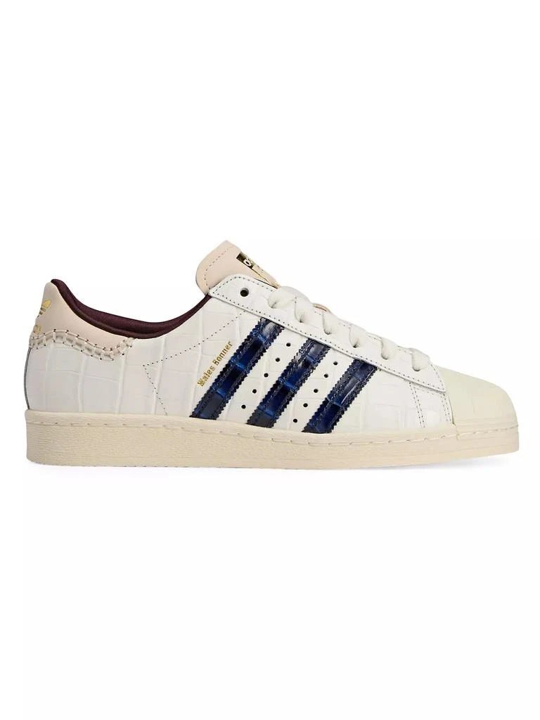 Adidas Unisex adidas x Wales Bonner Superstar Crocodile-Embossed Leather Sneakers 1
