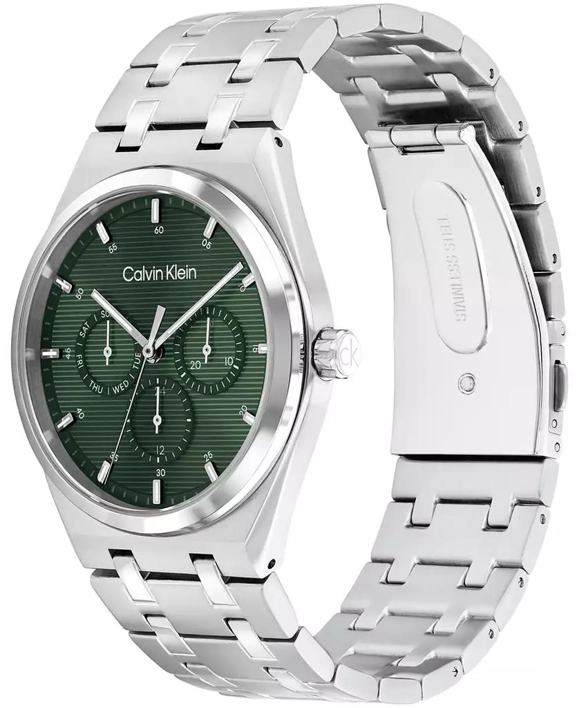 Calvin Klein Men's Silver Tone Stainless Steel Bracelet Watch, 39mm