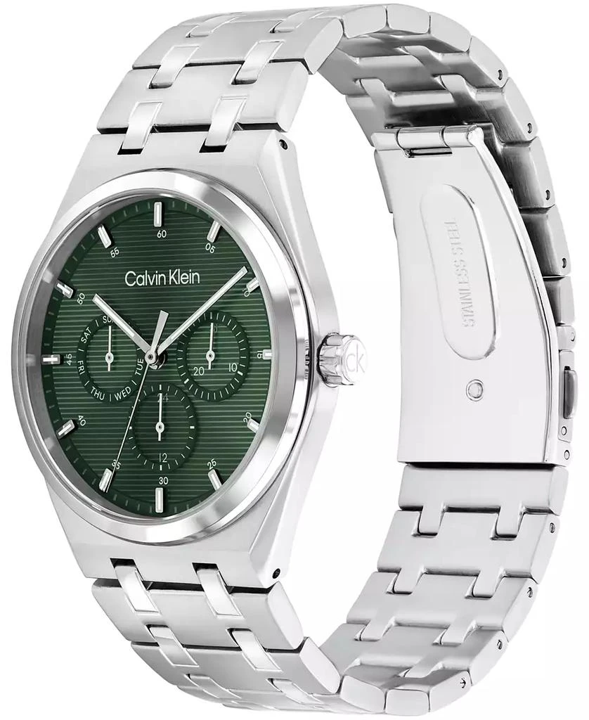 Calvin Klein Men's Silver Tone Stainless Steel Bracelet Watch, 39mm 2