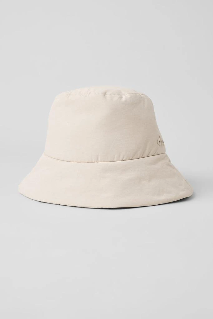 Alo Good Shade Puffer Bucket Hat - Oat Milk - Hats - Free  display picture 1