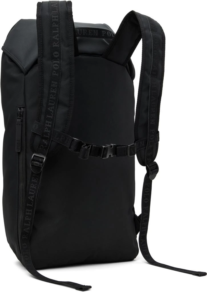 Ralph Lauren Black Tonal Logo Backpack 3