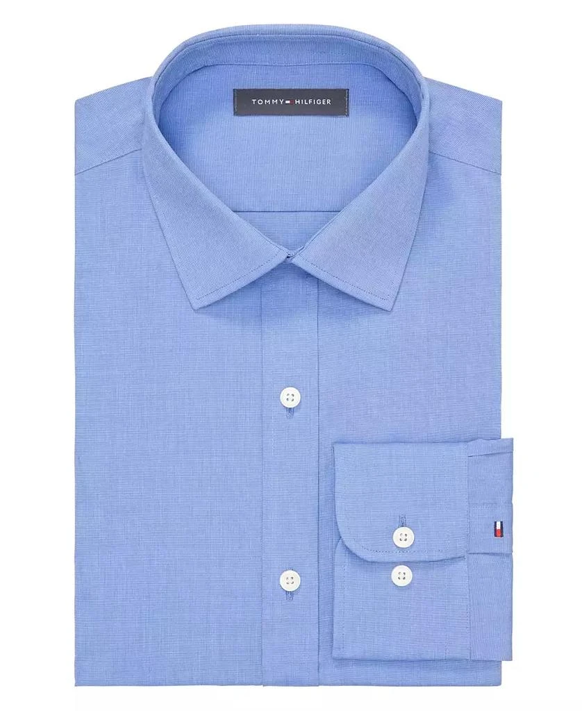 Tommy Hilfiger Men's TH Flex Essentials Wrinkle-Resistant Stretch Slim-Fit Dress Shirt 3