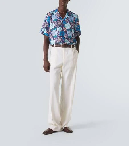 Vilebrequin Charli floral silk bowling shirt 2