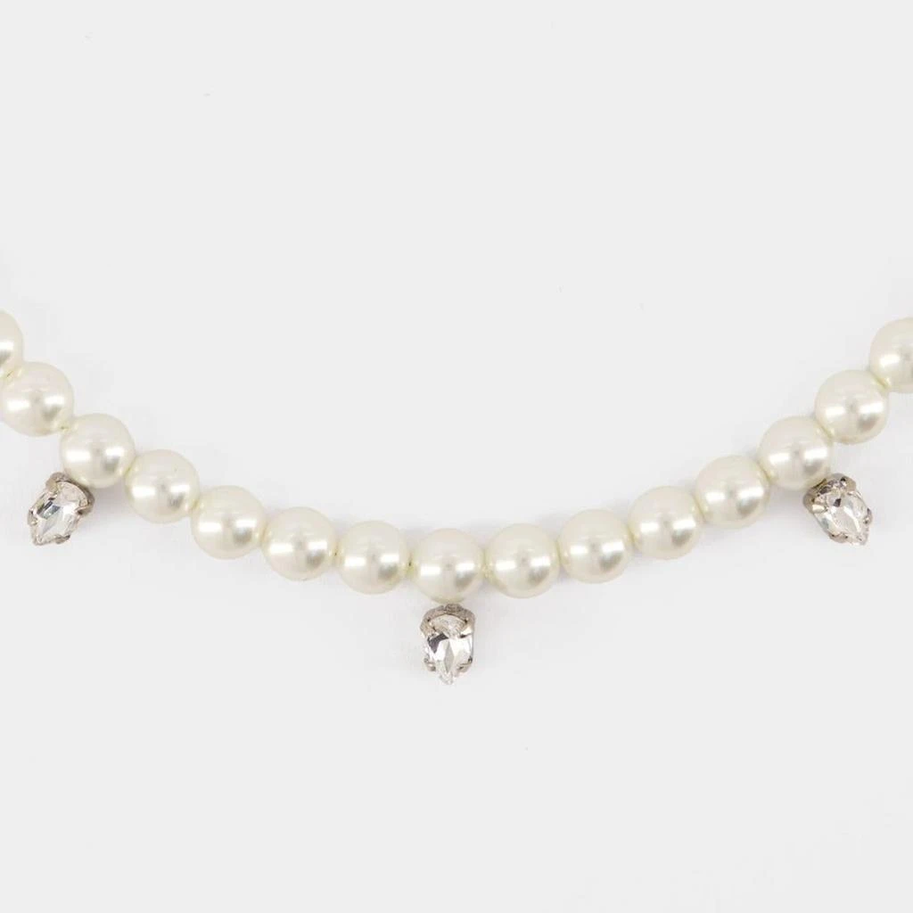 Simone Rocha Pearl 
Crystal Dagger Necklace - Pearl - Beige 2