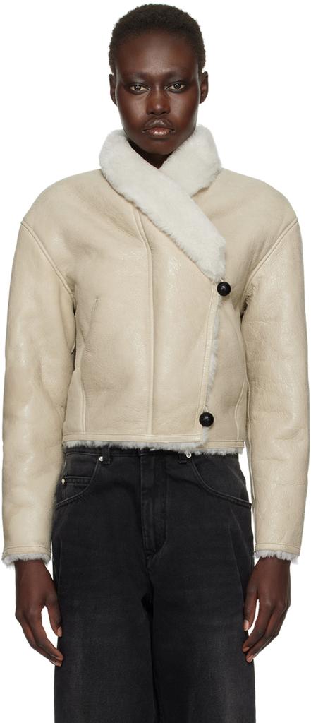 Isabel Marant Beige Eriana Shearling Jacket