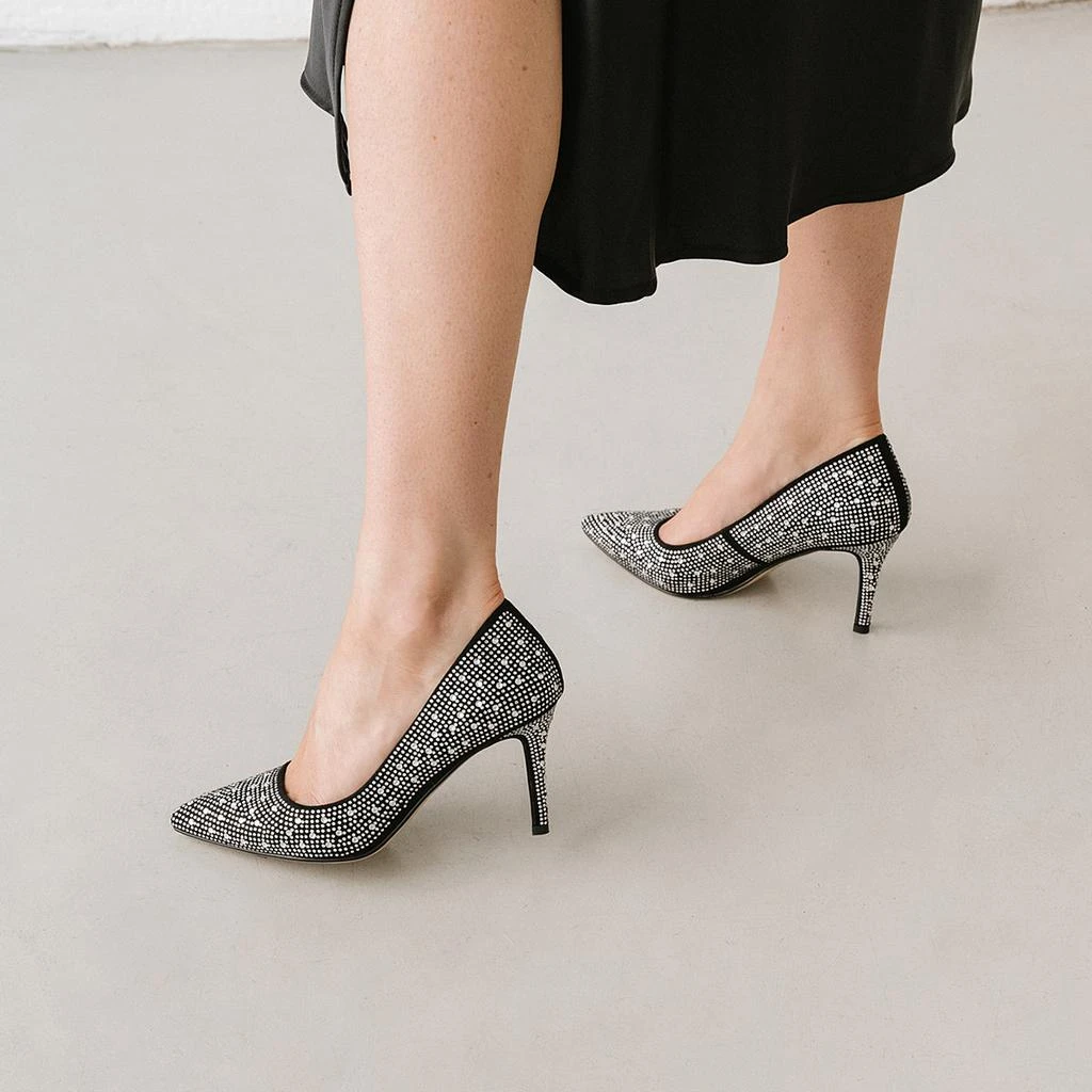 JONAK Jonak - Escarpins Minuit Strass  -  Noir Argent 1