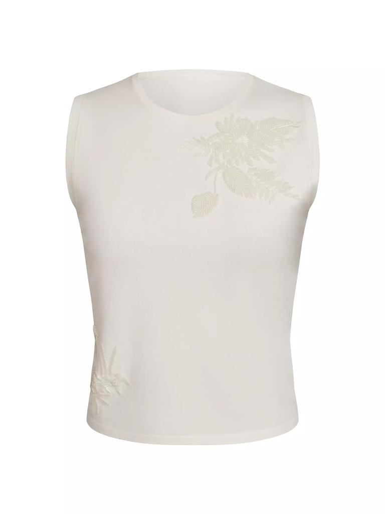 Kay Unger Kathryn Embellished Knit Top