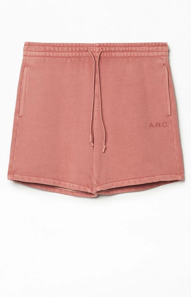 A.R.C. Red Heavyweight Fleece Sweat Shorts 1