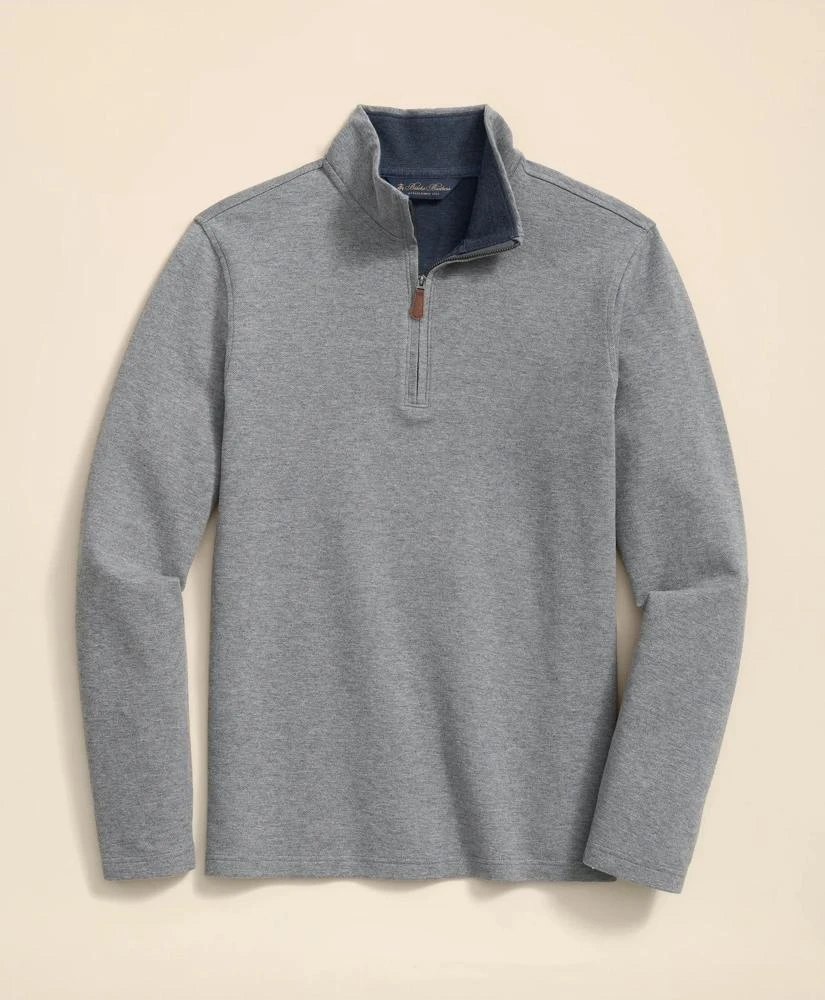 Brooks Brothers Cotton Blend Pique Quarter-Zip