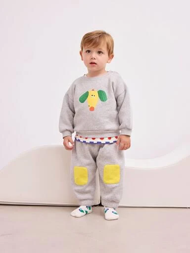 BOBO CHOSES Baby Happy Dog cotton jersey sweatshirt 4
