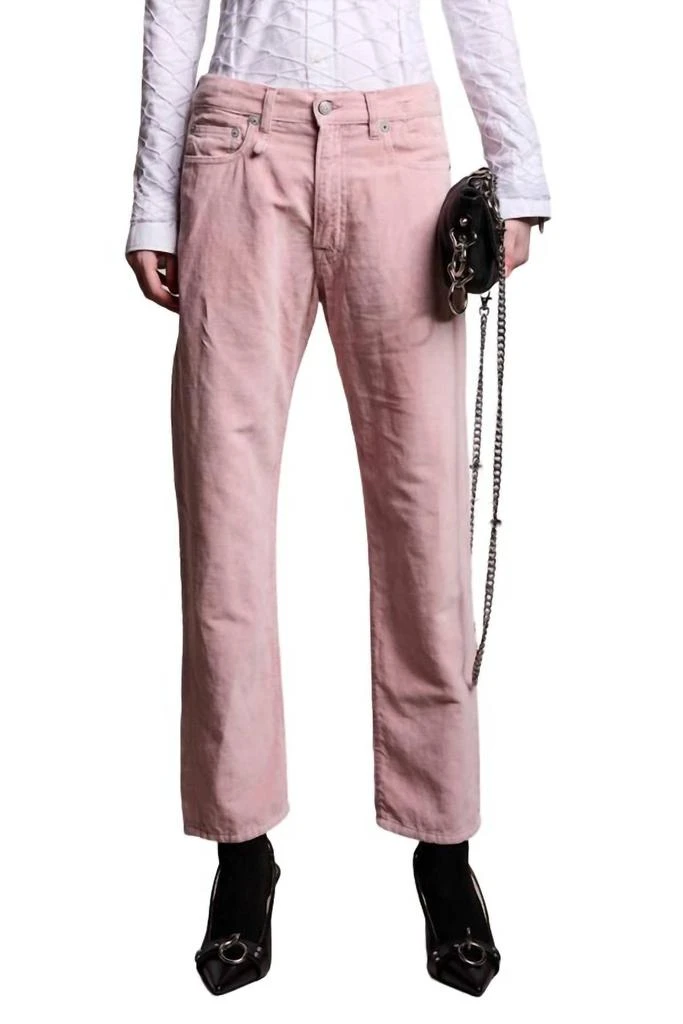 R13 Boyfriend Jeans In Pink Velvet 1