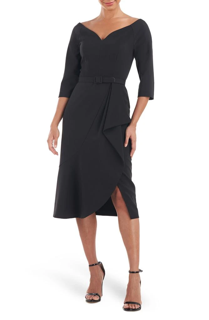 Kay Unger Izzy Belted Cocktail Dress 1