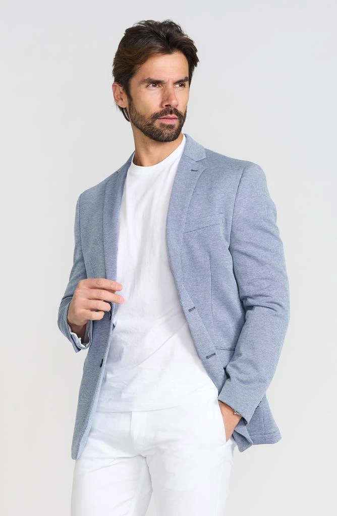 SAVILE ROW CO Textured Neat Knit Sport Coat 8