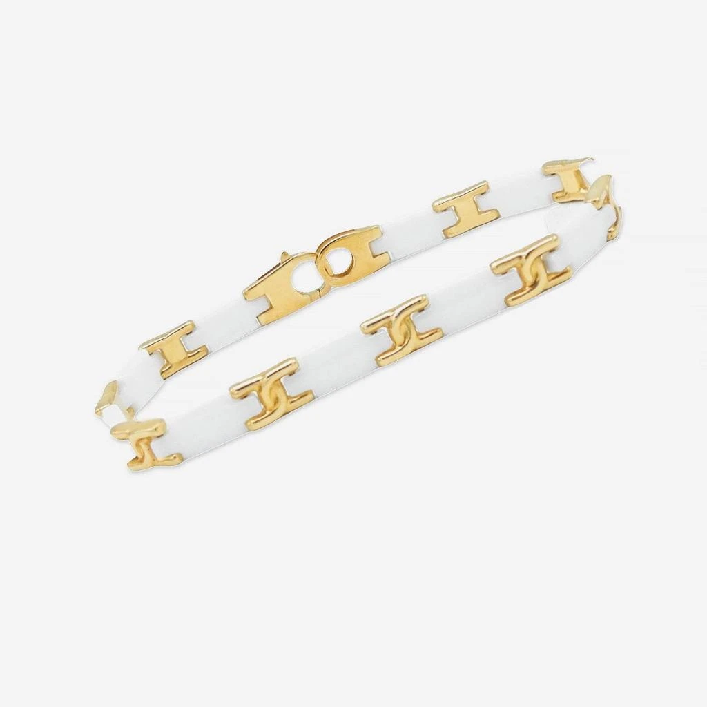 SuperOro SuperOro 18K Yellow Gold and Ceramic, Link Bracelet 62386 1
