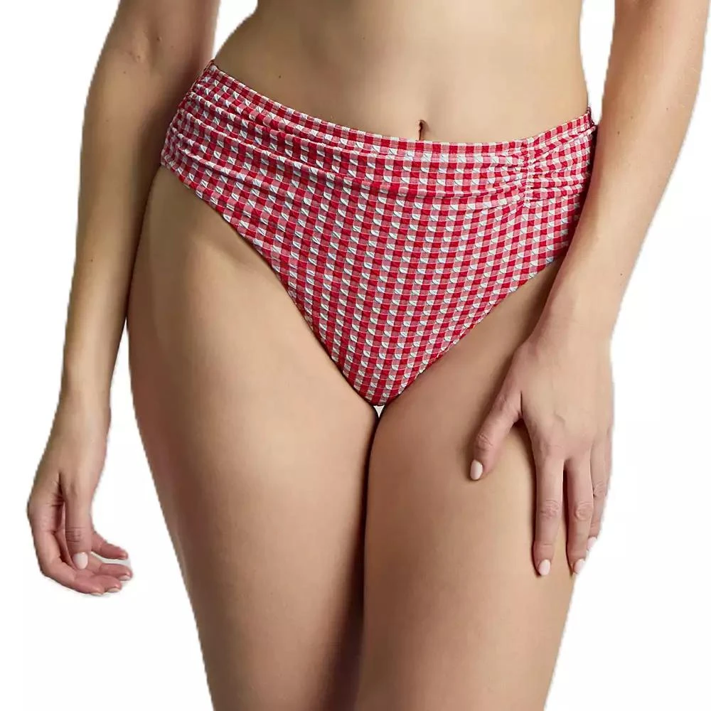 Panache Lingerie Women's Gingham High Cut Bikini Bottom