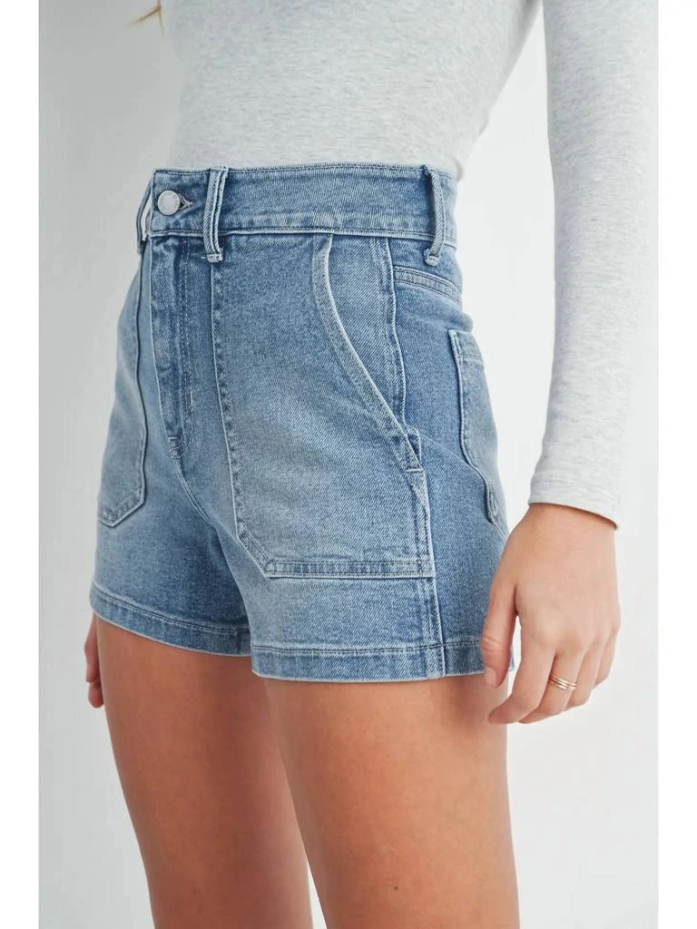 Just Black Denim Just Black Denim - High Rise Utility Cargo Short 2