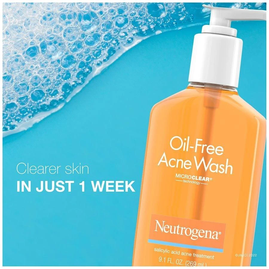 Neutrogena Oil-Free Acne Fighting Facial Cleanser, 2% Salicylic Acid 5