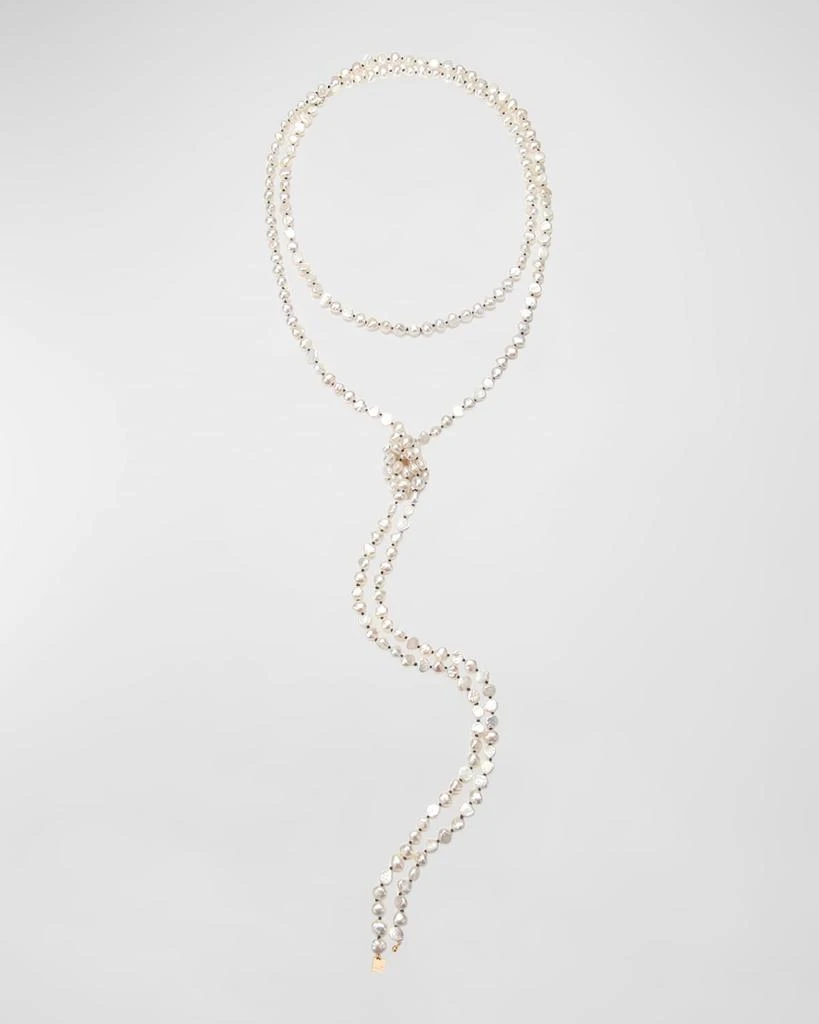 Ginette NY XL Pearl Sautoir in 18K Rose Gold 1
