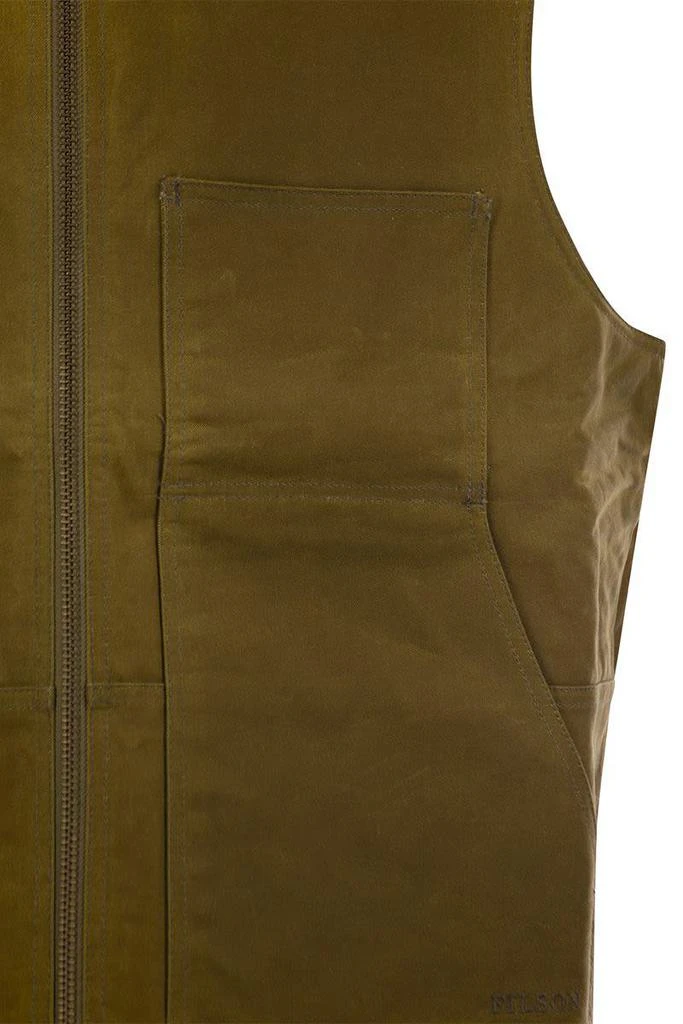 Filson Filson Waxed Cotton Vest - Tincloth 4