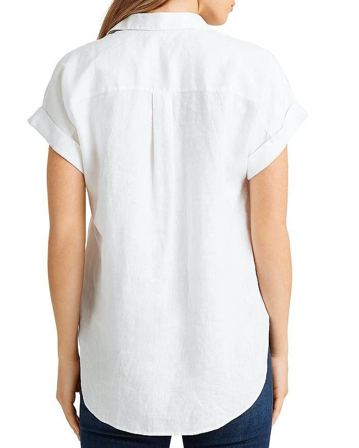 Lauren Ralph Lauren Linen Dolman Sleeve Button Down Shirt 5