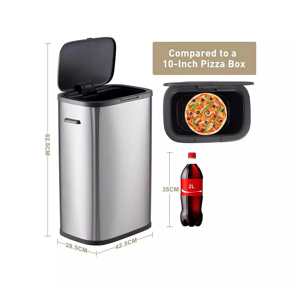 gaomon 14.5 Gallon Automatic Trash Can with Lid - Smart Motion Sensor Design, 55L Capacity, Perfect for Kitchen, Bathroom, Bedroom 
Office 3