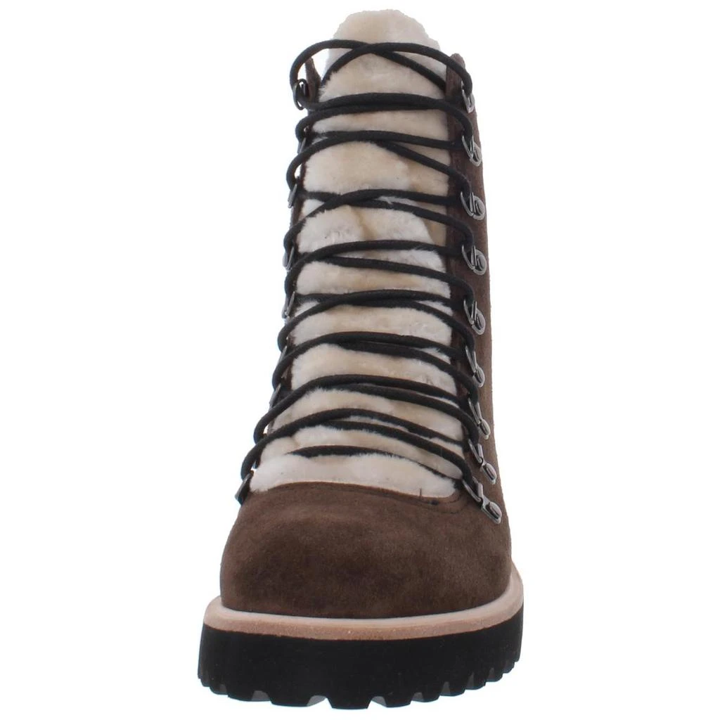 ALL BLACK Womens Suede Lace-Up Combat Boots 3