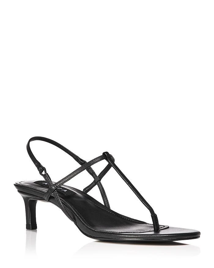 AQUA Women's T Strap Slingback High Heel Sandals - Exclusive 1