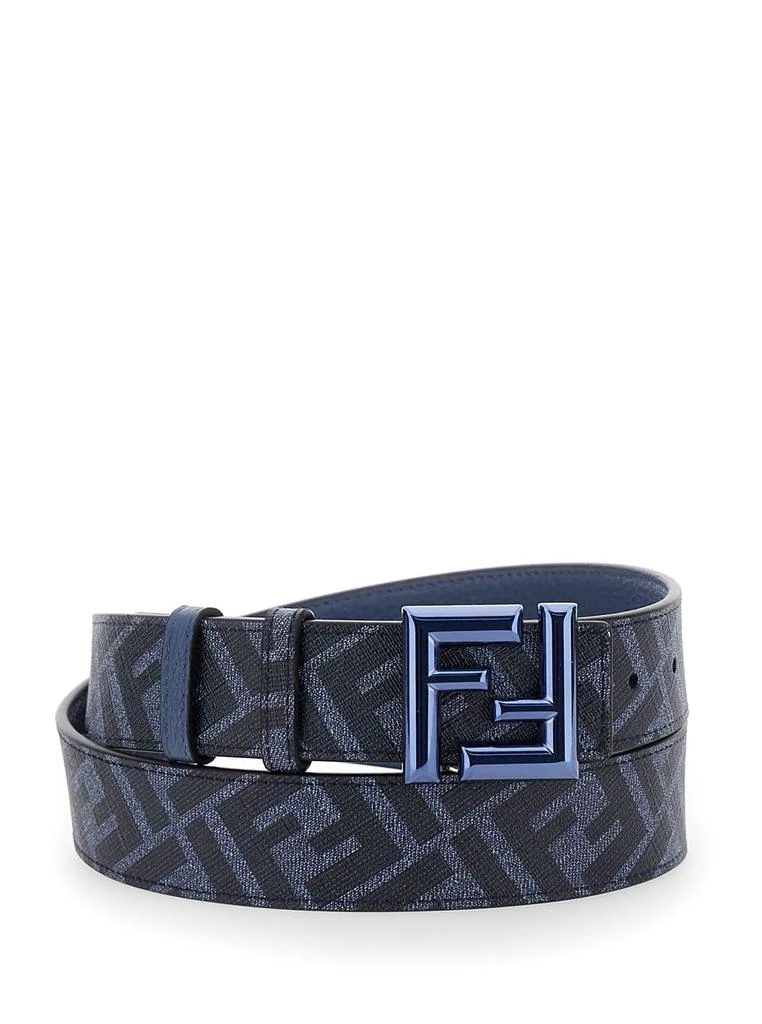 Fendi Reversible Denim Blue Belt 3
