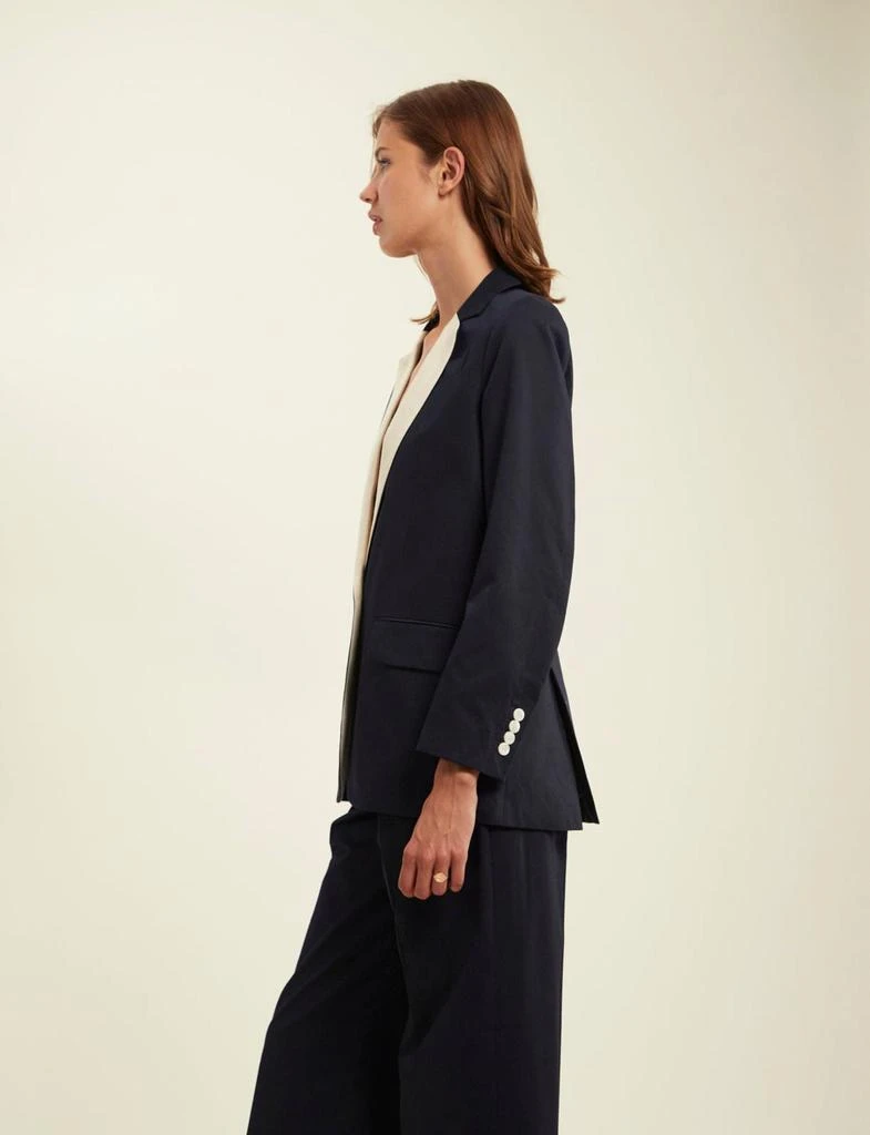 INES DE LA FRESSANGE PARIS Bruna navy blue jacket 4