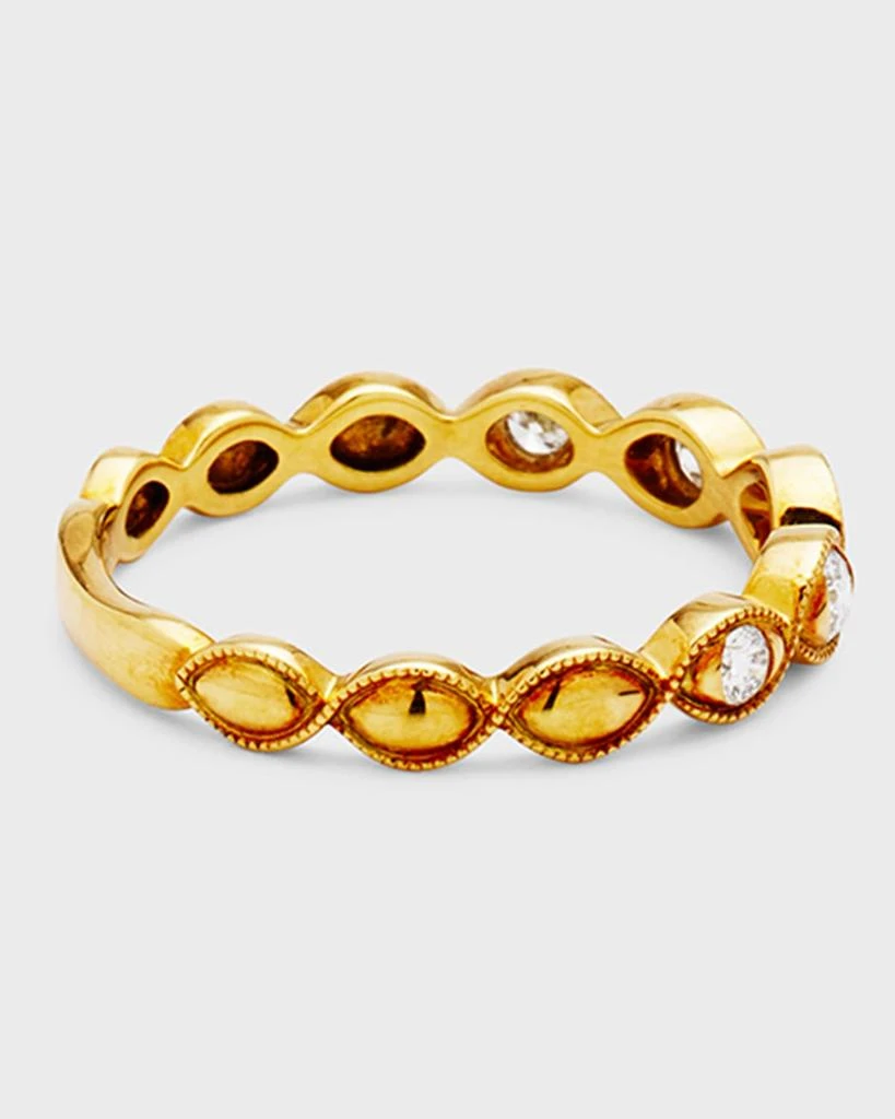 Memoire Stackables 18k Rose Gold Diamond Marquise Ring, Size 6.5, 0.23tcw 4