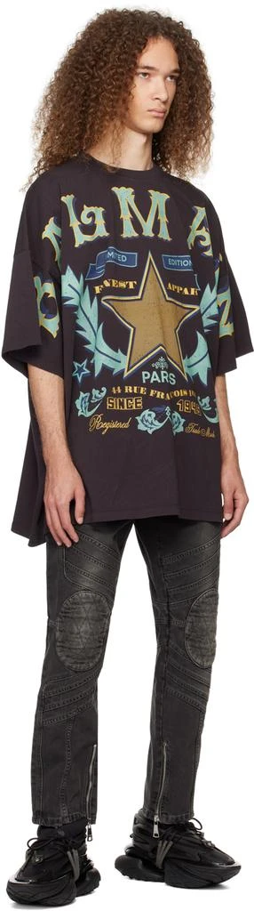 Balmain Black Biker Jeans 4