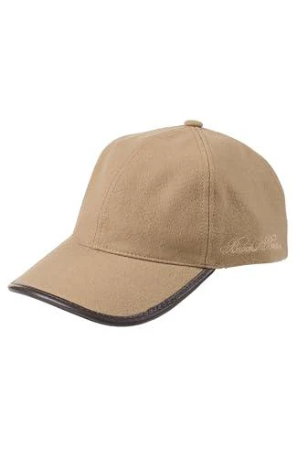  Brooks Brothers Men
s 100% Wool Baseball Hat with Leather Strap 
Buckle - Woven Logo One-Size Adjustable Luxury Hats