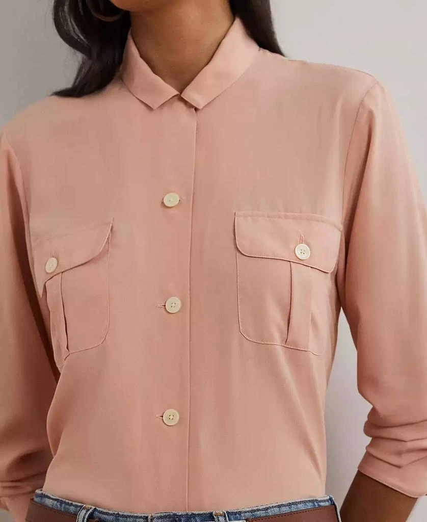 Ralph Lauren Women
s Relaxed-Fit Crepe Shirt 4