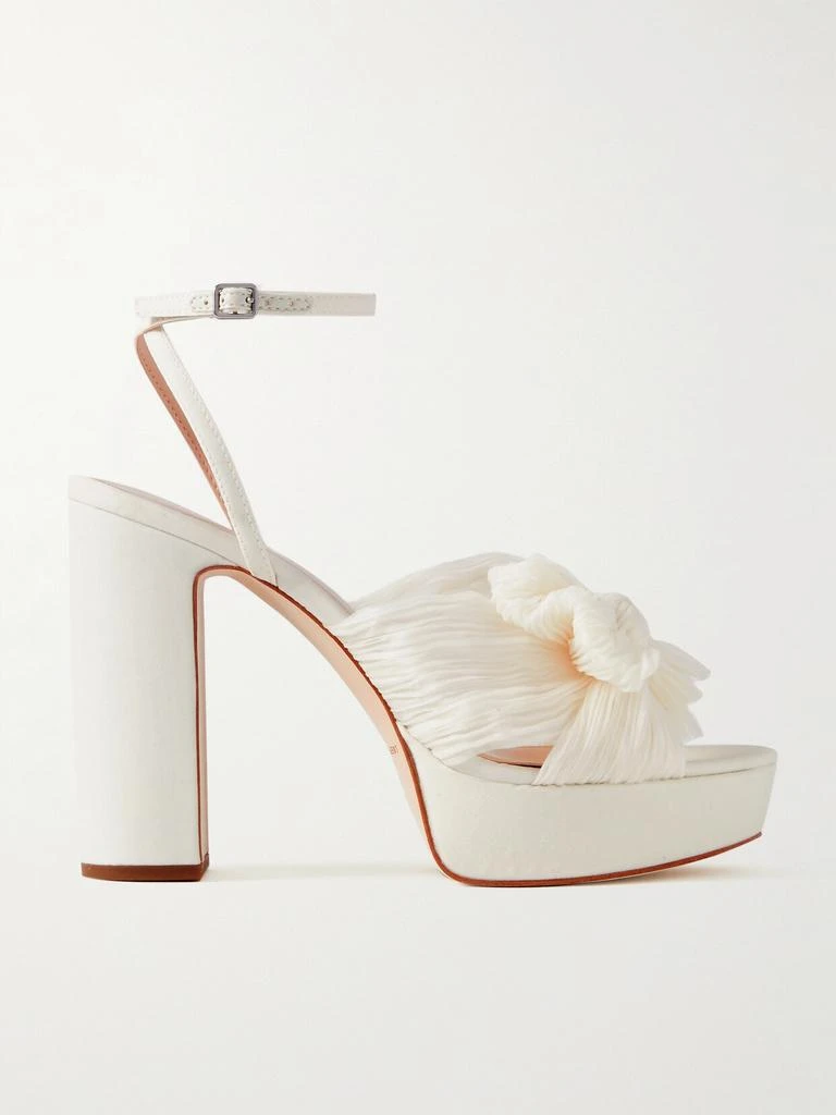 Loeffler Randall Natalia 蝴蝶结细褶欧亘纱防水台凉鞋  - US9 1