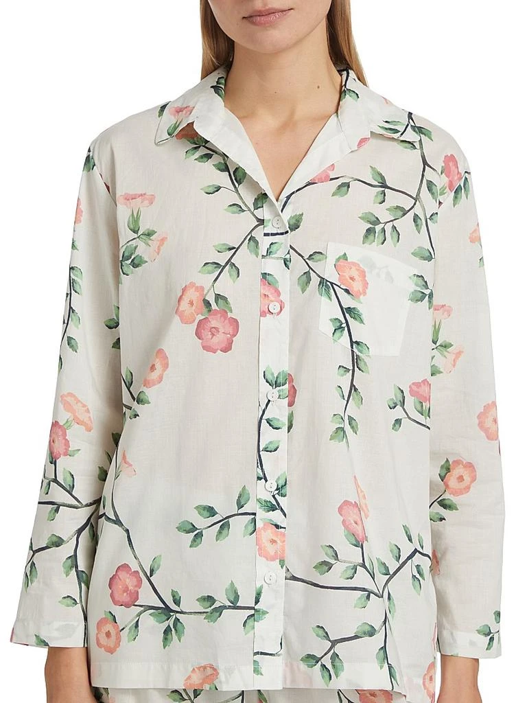 Pour Les Femmes Floral Cotton Pajama Set 6