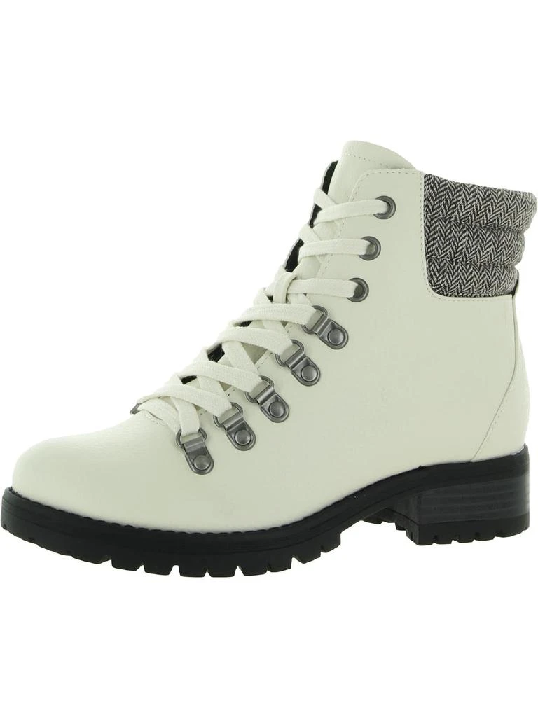 BC Footwear Other Side Womens Vegan Leather Ankle Combat & Lace-up Boots 1