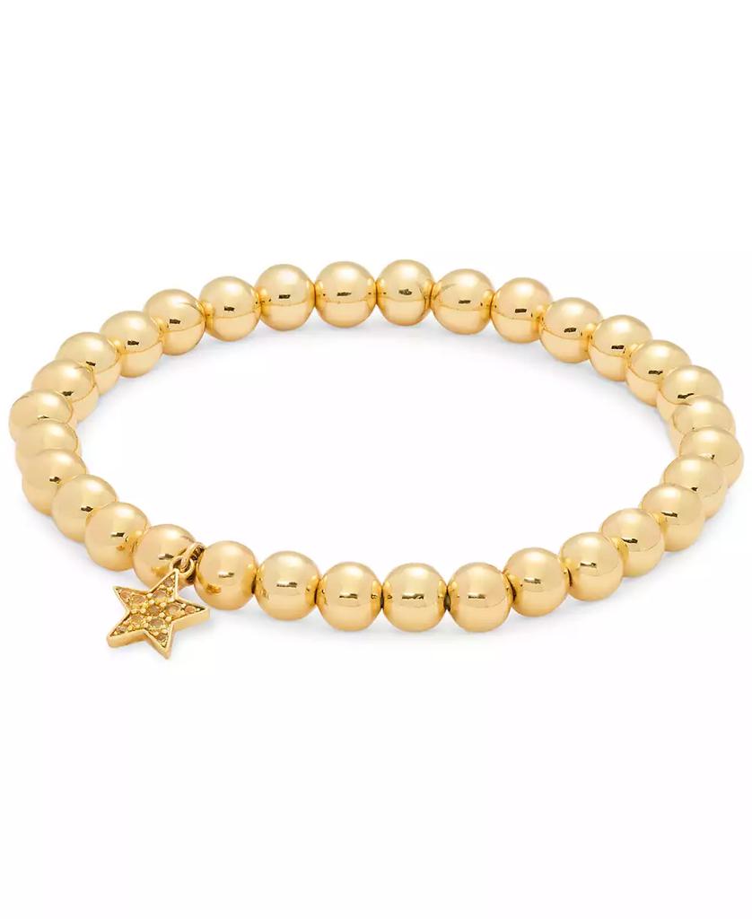 Kate Spade Gold-Tone Rainbow Joy Star Charm Stretch Bracelet