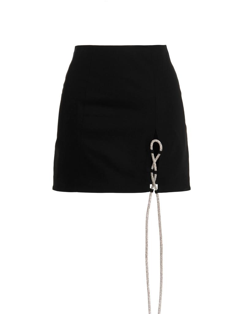 スカート Giuseppe di Morabito Midi skirt with silver rhinestones GIUSEPPE DI MORABITO Giuseppe Di Morabito Midi Skirt With